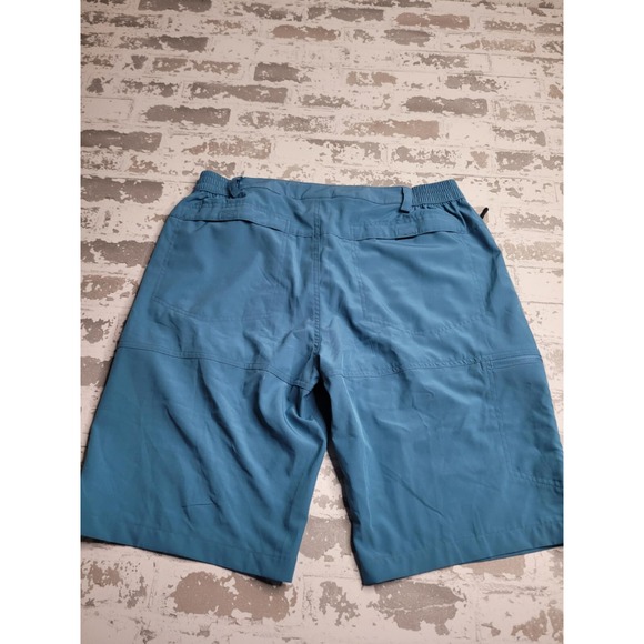 Baleaf Men's Shorts Large Teal Blue‎ Athletic Multi Pocket - Picture 2 of 6
